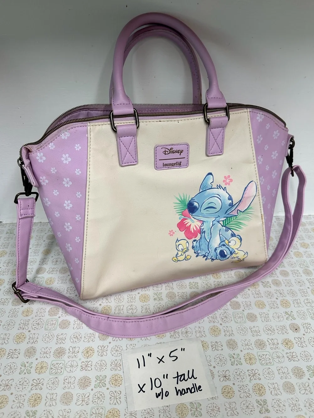 Disney Lavender Lilo & Stitch Satchel